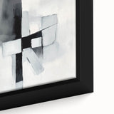 Colorful Abstract Wall Art – Black & Gray Modern Canvas Composition