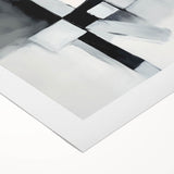 Colorful Abstract Wall Art – Black & Gray Modern Canvas Composition