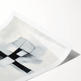Colorful Abstract Wall Art – Black & Gray Modern Canvas Composition