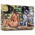 Expressionist Scene - Two Figures and a Horse by Leo Gestel | Wall Art
