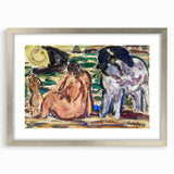 Expressionist Scene - Two Figures and a Horse by Leo Gestel | Wall Art