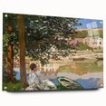 Monet Riverside Scene - Impressionist Wall Art Canvas Print
