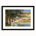 Monet Riverside Scene - Impressionist Wall Art Canvas Print