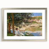 Monet Riverside Scene - Impressionist Wall Art Canvas Print