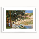 Monet Riverside Scene - Impressionist Wall Art Canvas Print