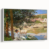 Monet Riverside Scene - Impressionist Wall Art Canvas Print