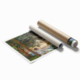 Monet Riverside Scene - Impressionist Wall Art Canvas Print