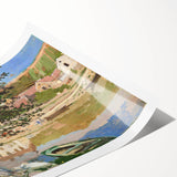 Monet Riverside Scene - Impressionist Wall Art Canvas Print