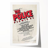 The Police Picnic 82 Concert Poster - August 13th, 1982