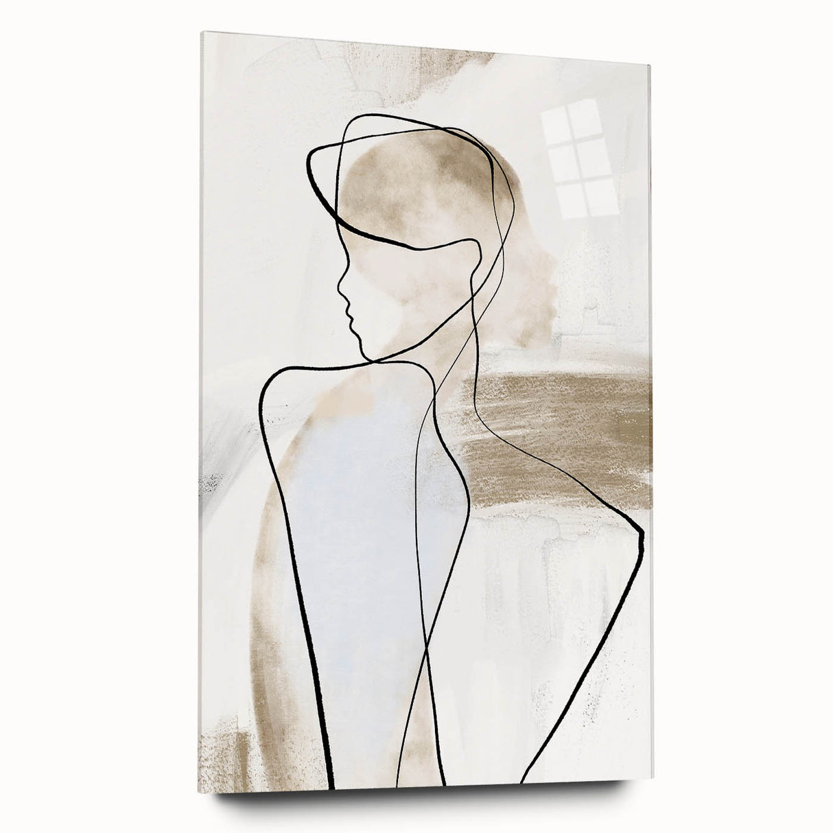 Acrylic Dining Room Artwork – Elegant Minimalist Line Art Print