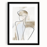 Acrylic Dining Room Artwork – Elegant Minimalist Line Art Print