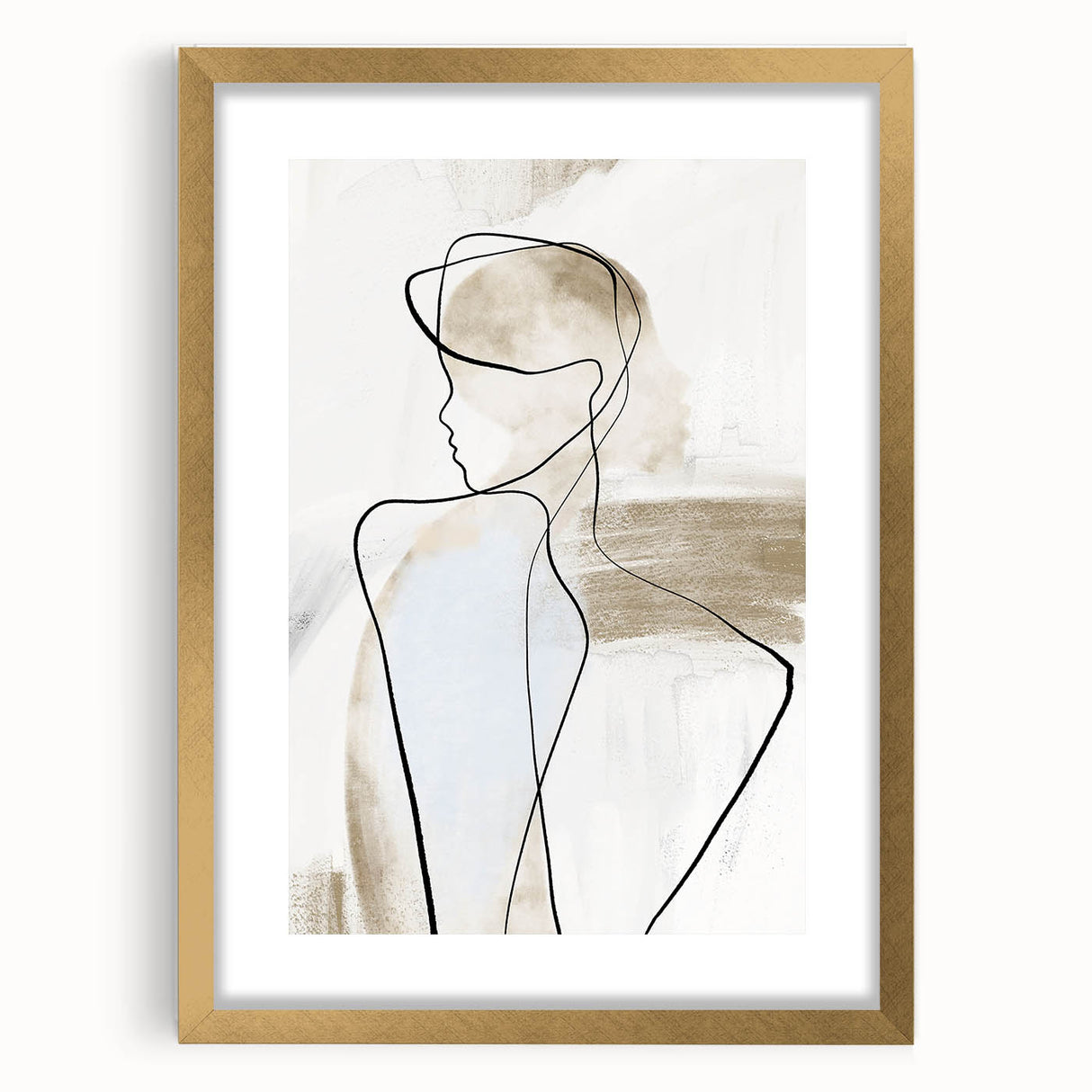 Acrylic Dining Room Artwork – Elegant Minimalist Line Art Print