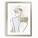 Acrylic Dining Room Artwork – Elegant Minimalist Line Art Print