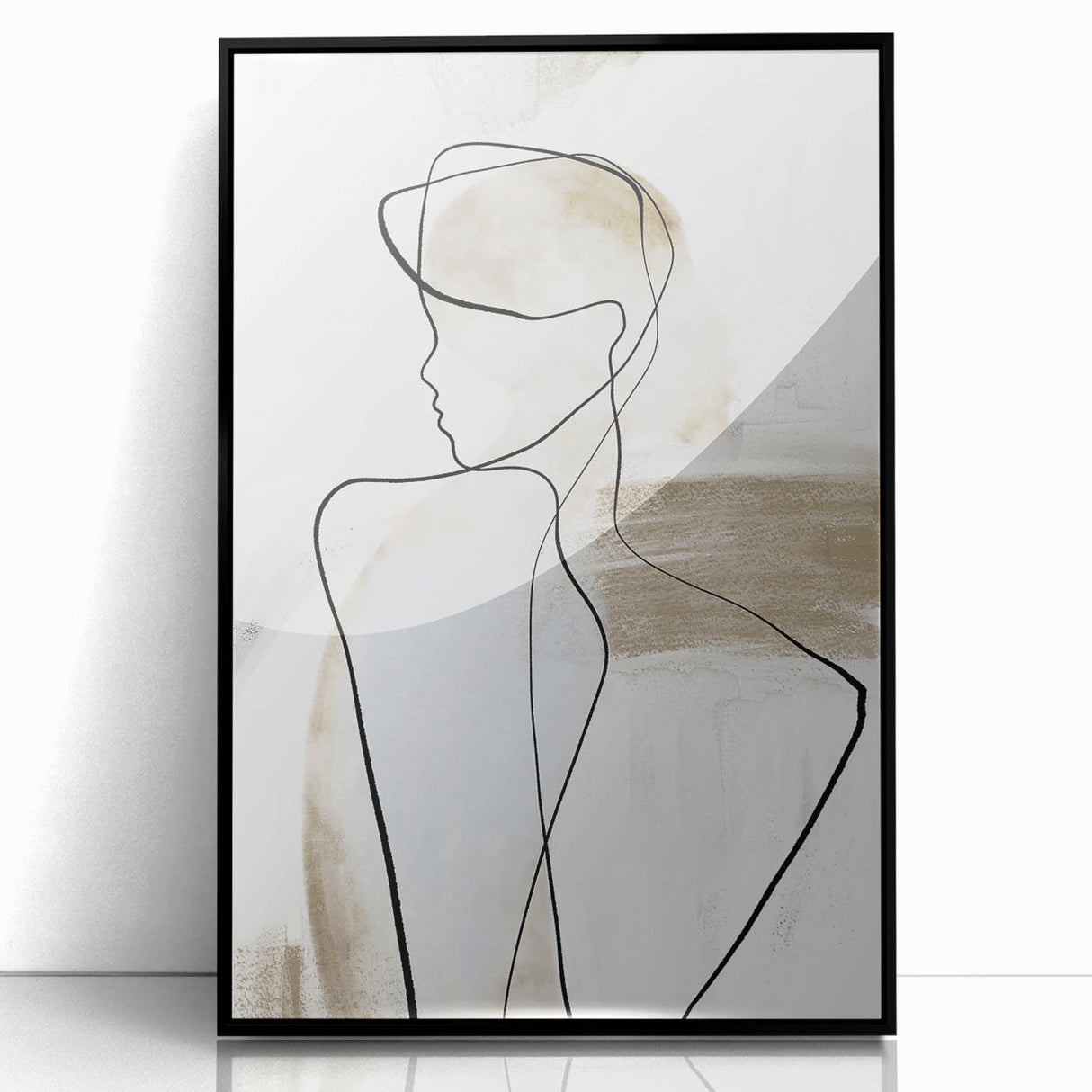 Acrylic Dining Room Artwork – Elegant Minimalist Line Art Print