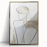 Acrylic Dining Room Artwork – Elegant Minimalist Line Art Print
