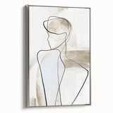 Acrylic Dining Room Artwork – Elegant Minimalist Line Art Print