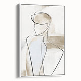 Acrylic Dining Room Artwork – Elegant Minimalist Line Art Print
