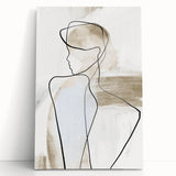 Acrylic Dining Room Artwork – Elegant Minimalist Line Art Print