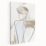 Acrylic Dining Room Artwork – Elegant Minimalist Line Art Print