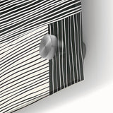 Close-up of abstract minimalist wall art design showcasing vibrant colors and geometric shapes on acrylic glass, highlighting texture and modern aesthetics.