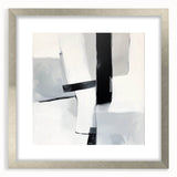Abstract Art Prints – Bold Black & Gray Modern Minimalist Canvas