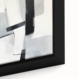 Abstract Art Prints – Bold Black & Gray Modern Minimalist Canvas