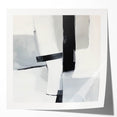 Abstract Art Prints – Bold Black & Gray Modern Minimalist Canvas