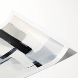 Abstract Art Prints – Bold Black & Gray Modern Minimalist Canvas