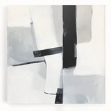 Abstract Art Prints – Bold Black & Gray Modern Minimalist Canvas
