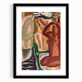 Expressionist Art - Two Bathing Women in Modern Expressionism Style