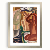 Expressionist Art - Two Bathing Women in Modern Expressionism Style
