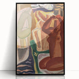 Expressionist Art - Two Bathing Women in Modern Expressionism Style
