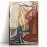 Expressionist Art - Two Bathing Women in Modern Expressionism Style