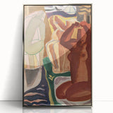 Expressionist Art - Two Bathing Women in Modern Expressionism Style