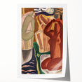 Expressionist Art - Two Bathing Women in Modern Expressionism Style