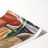 Expressionist Art - Two Bathing Women in Modern Expressionism Style