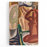 Expressionist Art - Two Bathing Women in Modern Expressionism Style