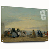 Boudin Sunset Beach Scene - Impressionist Wall Art Print