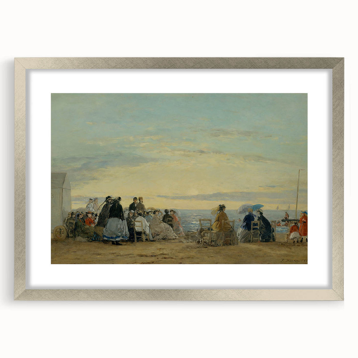 Boudin Sunset Beach Scene - Impressionist Wall Art Print