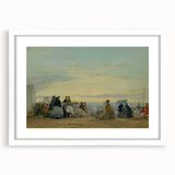 Boudin Sunset Beach Scene - Impressionist Wall Art Print