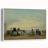Boudin Sunset Beach Scene - Impressionist Wall Art Print