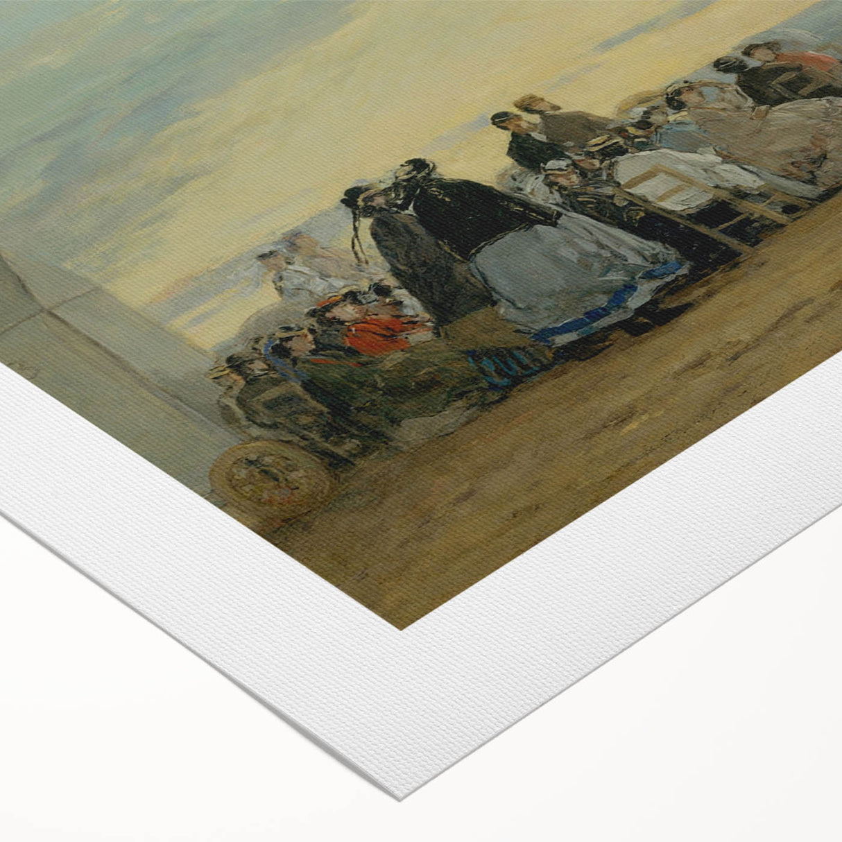 Boudin Sunset Beach Scene - Impressionist Wall Art Print