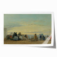 Boudin Sunset Beach Scene - Impressionist Wall Art Print