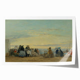 Boudin Sunset Beach Scene - Impressionist Wall Art Print