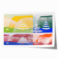 Modern Wall Art - Mathematical Trees by Joseph Schillinger - Colorful Decor