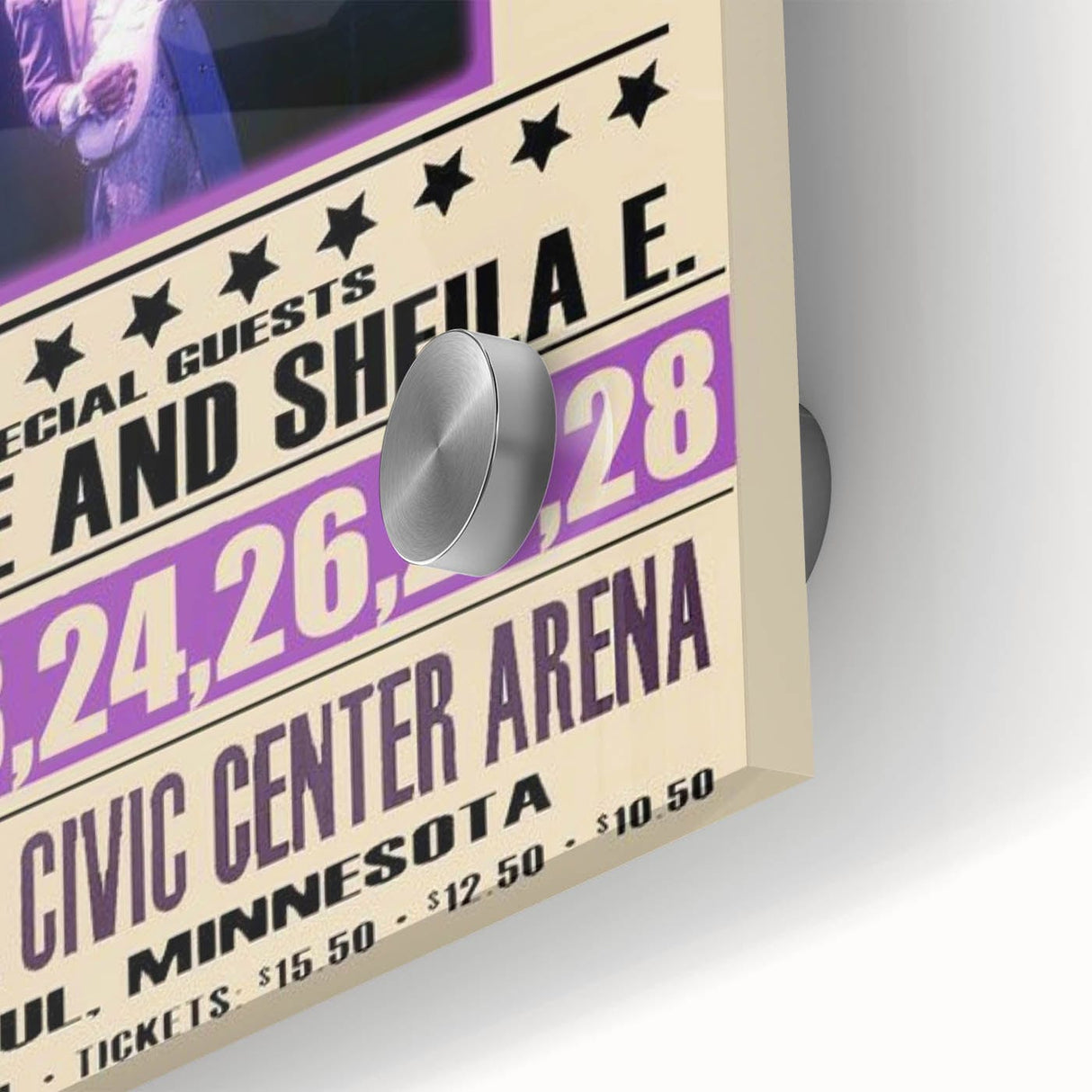 Prince Purple Rain Tour 1984 Concert Poster - Saint Paul, Minnesota