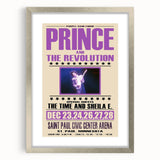 Prince Purple Rain Tour 1984 Concert Poster - Saint Paul, Minnesota