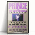 Prince Purple Rain Tour 1984 Concert Poster - Saint Paul, Minnesota