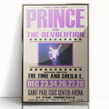 Prince Purple Rain Tour 1984 Concert Poster - Saint Paul, Minnesota