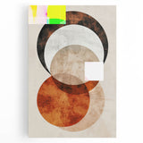 Abstract minimalist wall art canvas in soft pastel colors, featuring an elegant geometric design, perfect for contemporary home decor or office space enhancement.